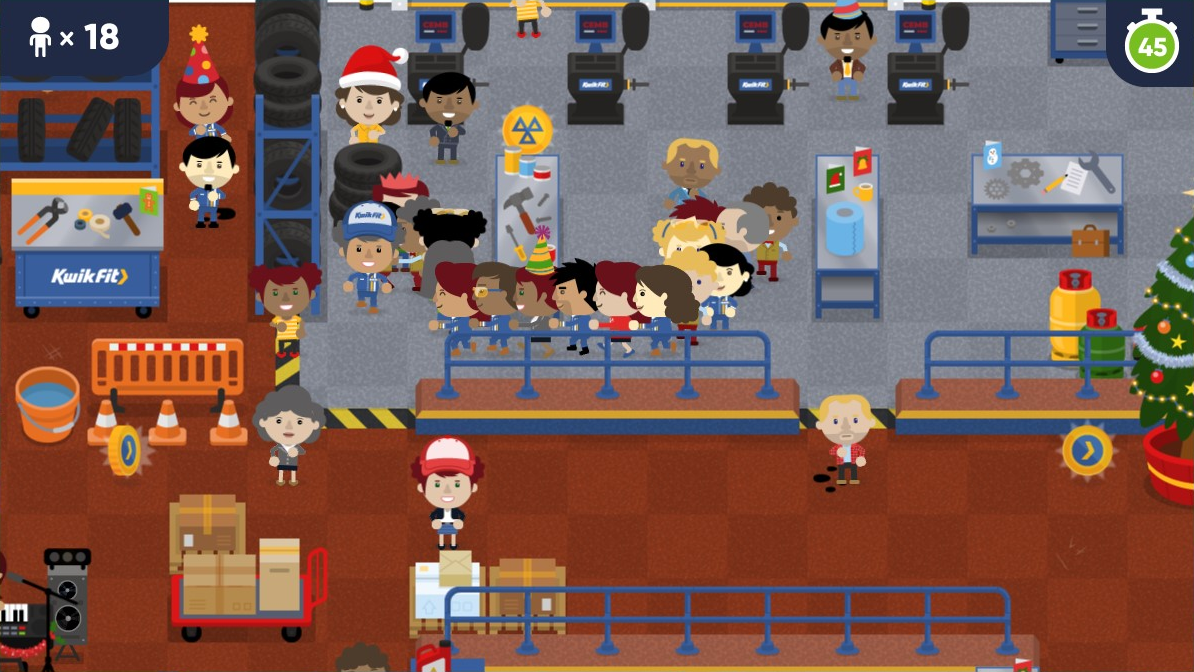 Kwik Fit Kwikmas Konga Workshop Gameplay