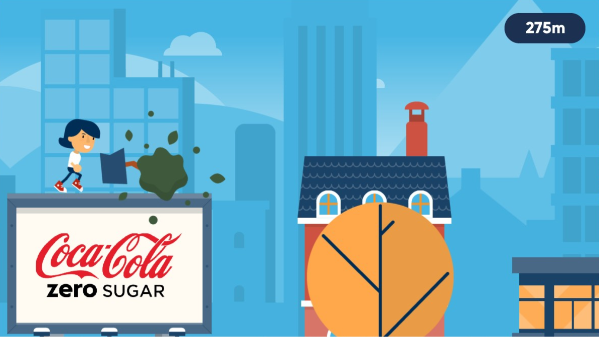 Frankie & Benny's Game Coca Cola Billboard