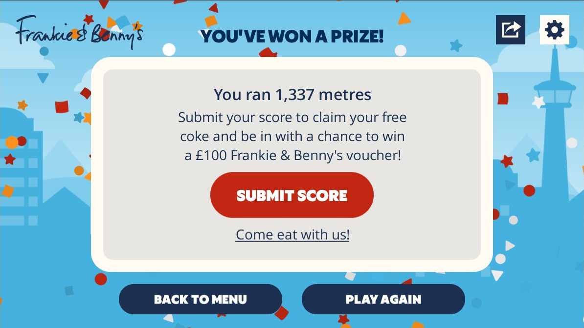 Frankie & Benny's Game Over