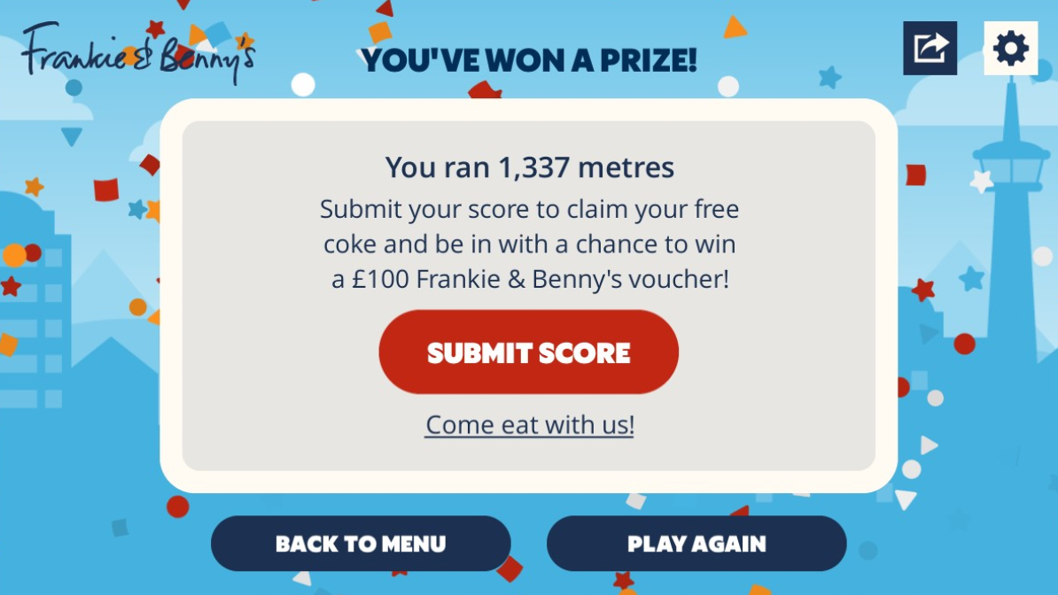 Frankie & Benny's Game Over