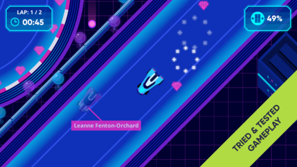 Data Racer Tech Themed Game