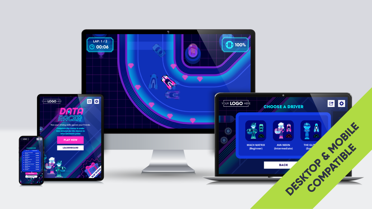 Data Racer Game On Multi-Devices