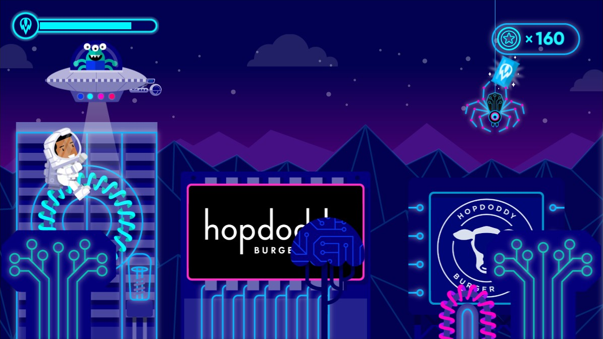 Hopdoddy Restaurant Branded Game Alien