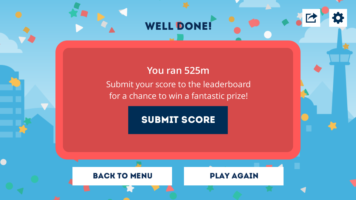 Protyre Rooftop Runner Submit Score