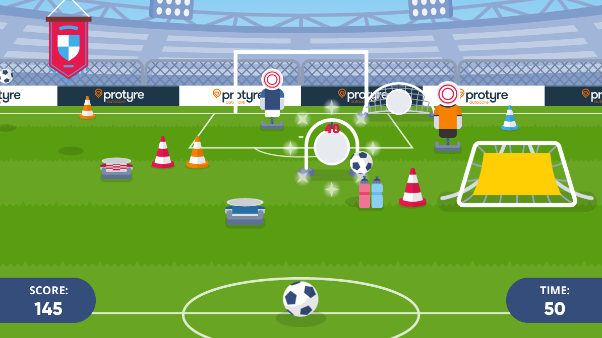 Protyre Soccer Skill Shot Game Score