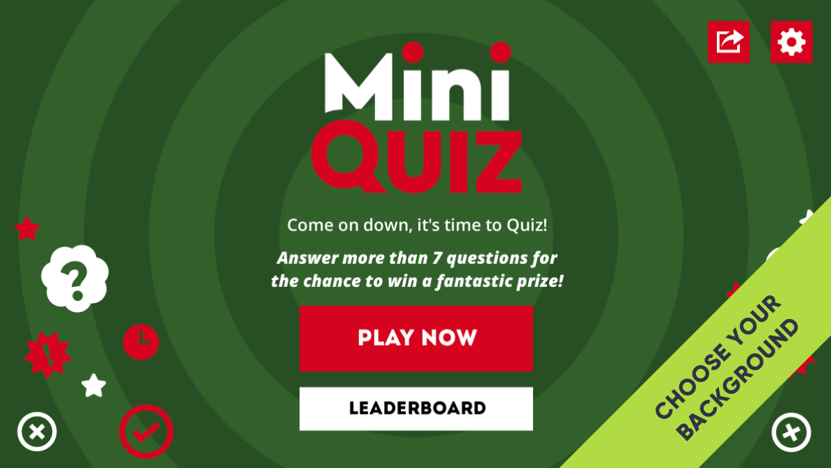 Mini Quiz - Choose Background Pattern