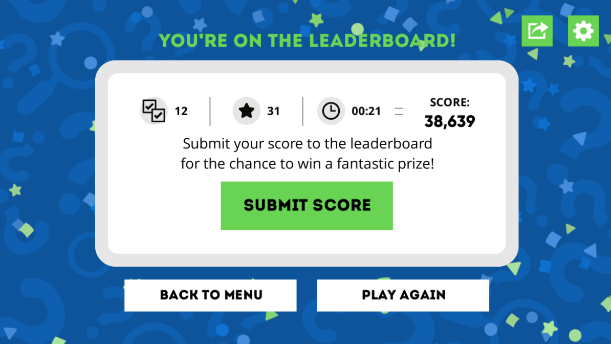 Mini Quiz Choose Number of Questions