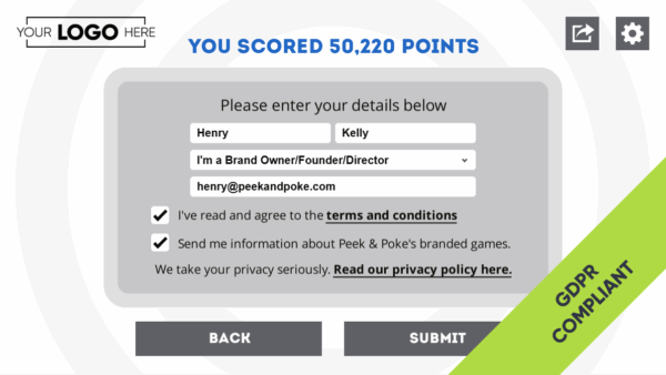 Mini Quiz Submit Score