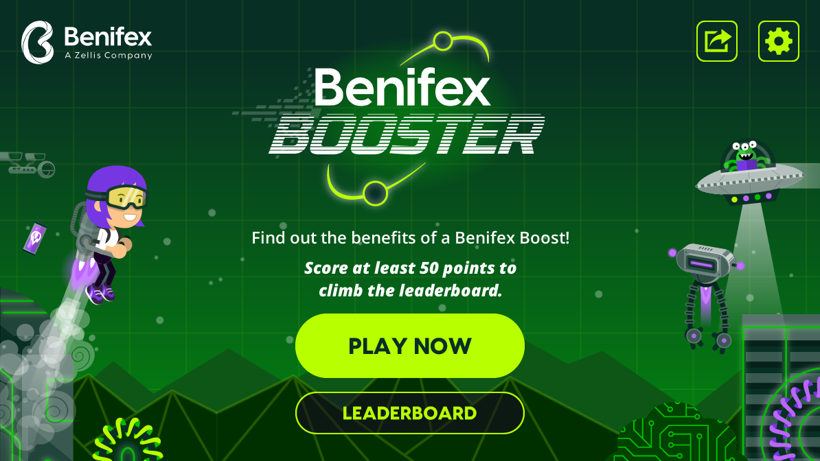 Benifex Branded Game Menu