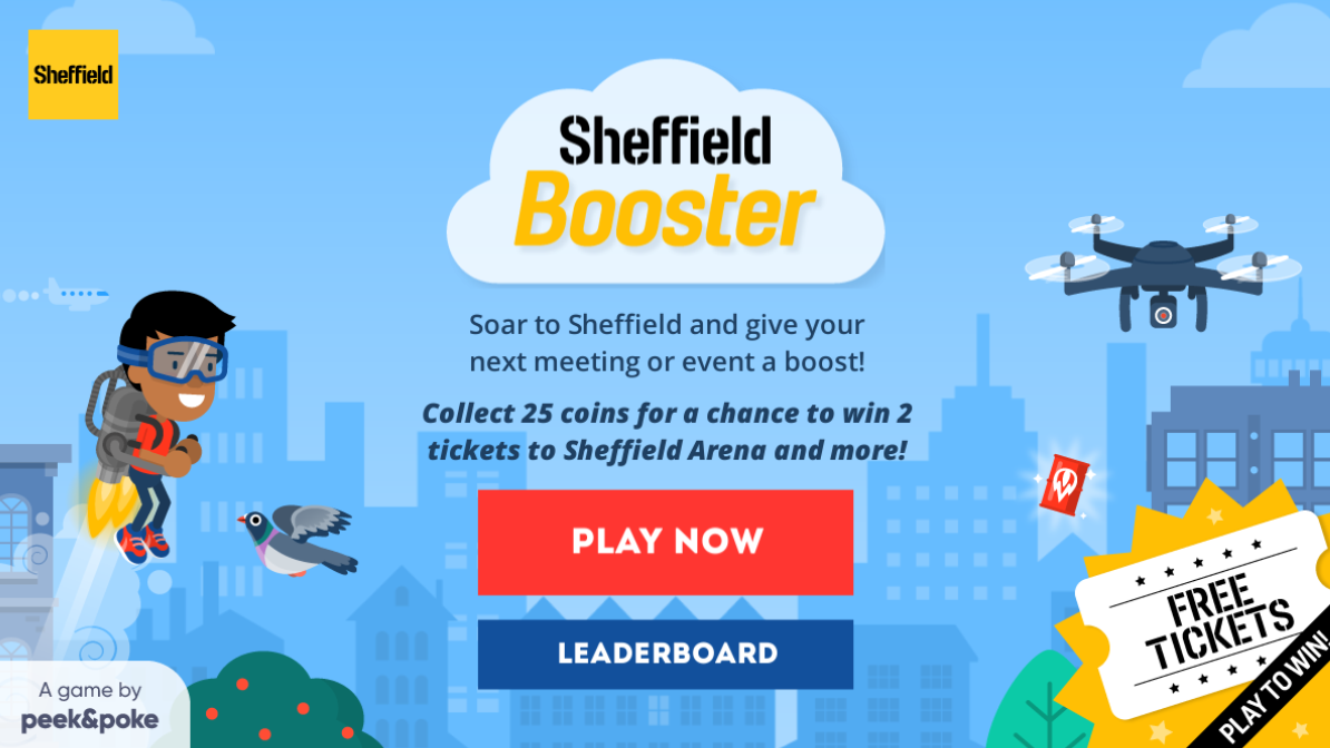 Marketing Sheffield Booster Game Menu