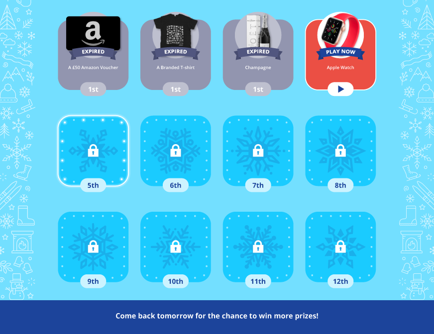 Winter Wipeout Countdown Calendar