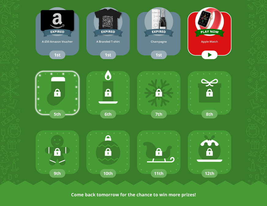 Mince Pie Maze Countdown Calendar