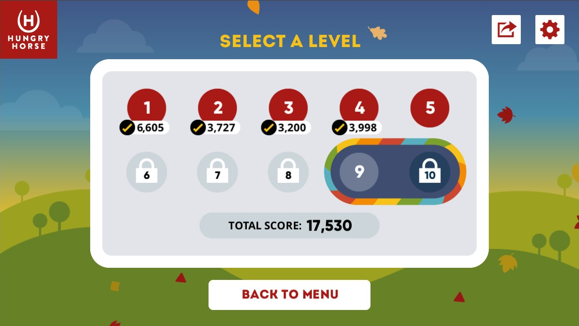 Hungry Horse Branded Game Scan to Unlock Screen