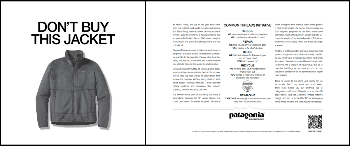 Black Friday Campaign Example – Patagonia