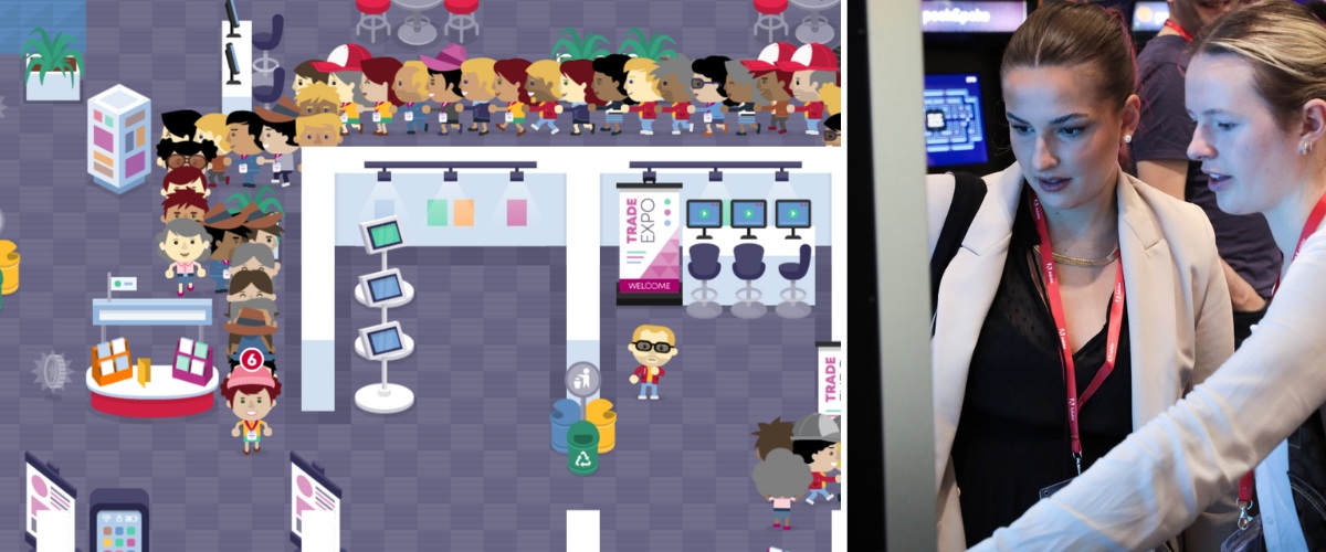 Event Gamification Example – Trade Show Conga Game