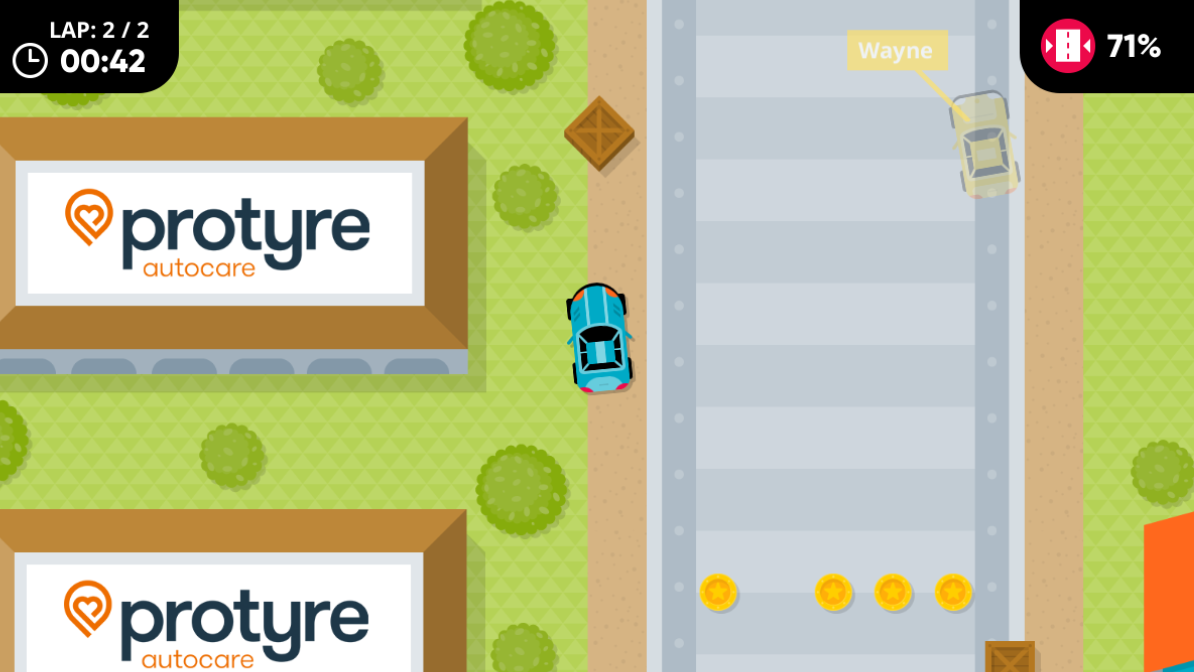 Protyre Great British Road Trip Gameplay Blue