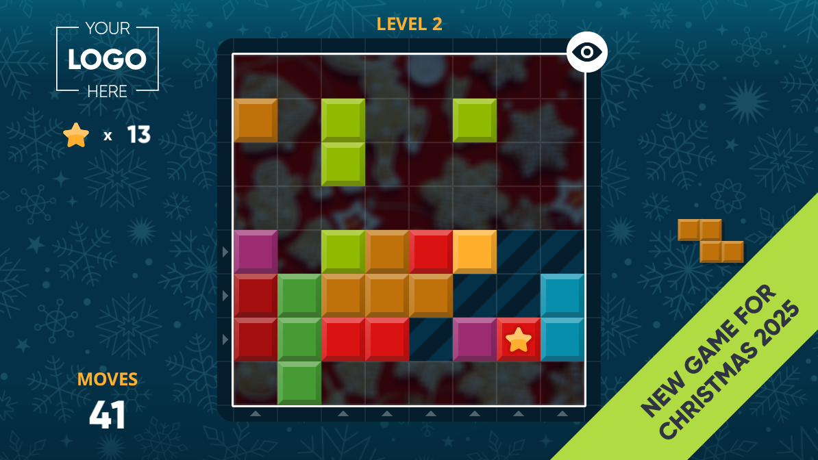 Jingle Blocks A Customisable Branded Game From Peek & Poke