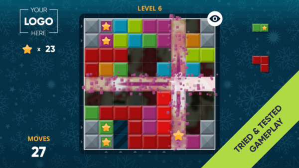 Jingle Blocks A Customisable Branded Game From Peek & Poke