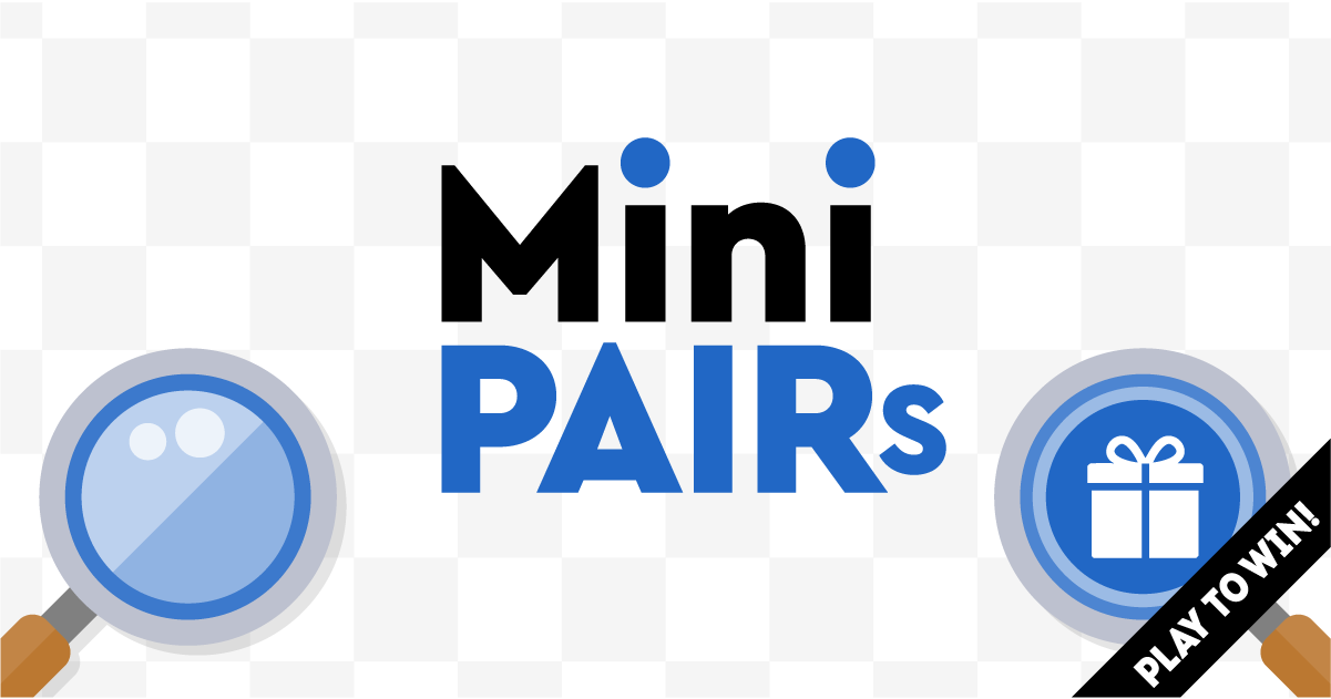 Mini Pairs Branded Game From Peek & Poke